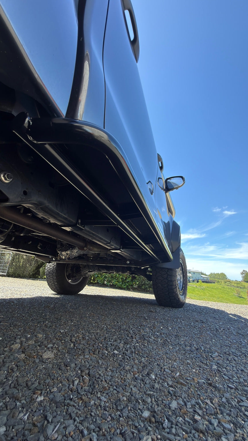 Toyota Hilux N80 Checker plate Rock Sliders