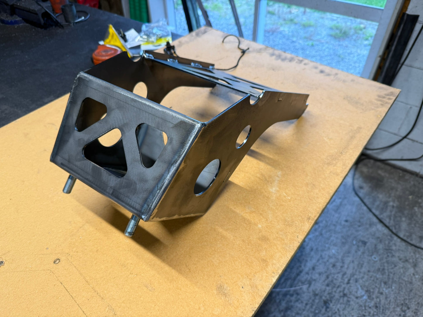 Hilux spare wheel riser mount
