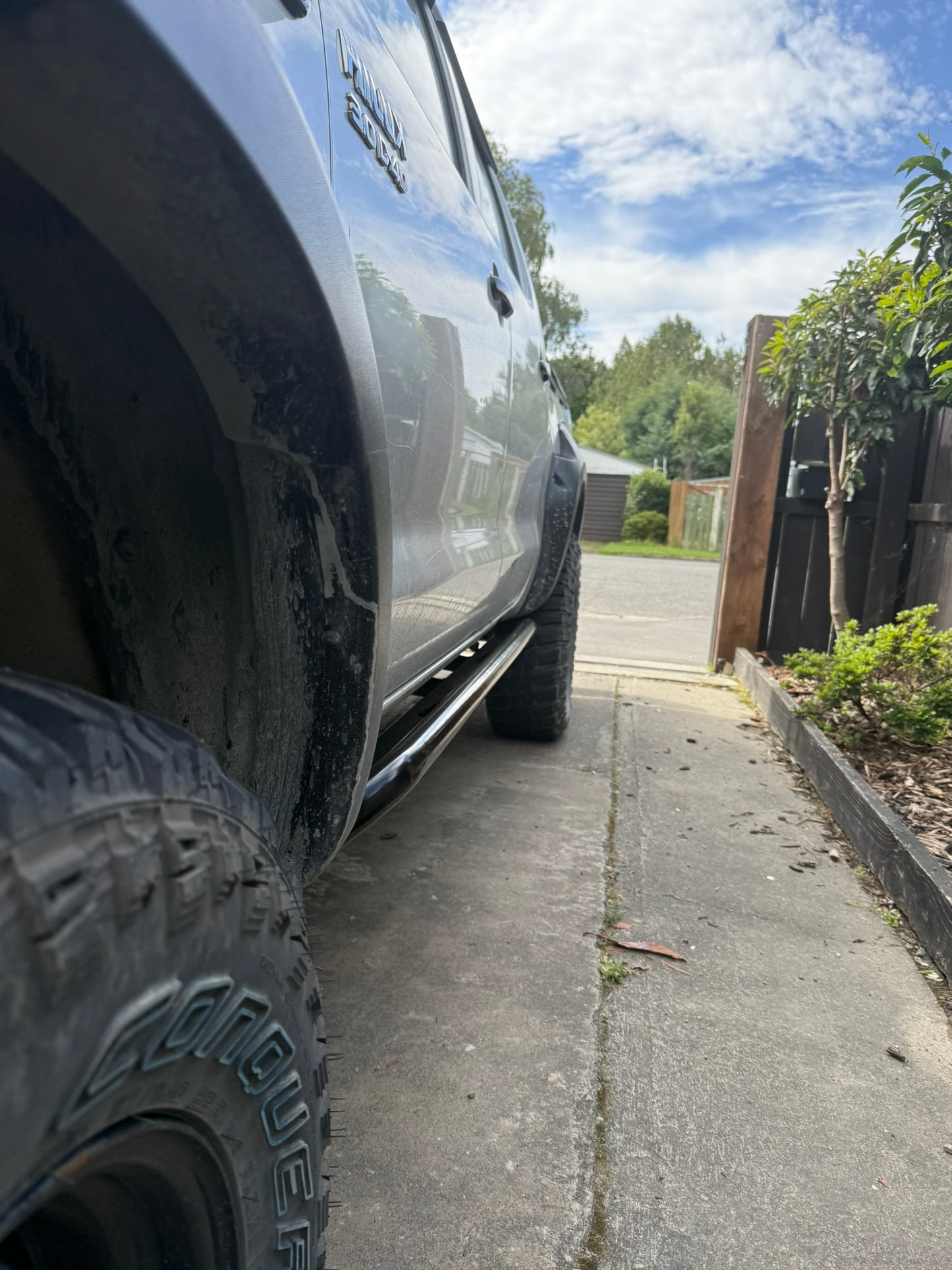 Toyota Hilux N70 Angled Rock Sliders