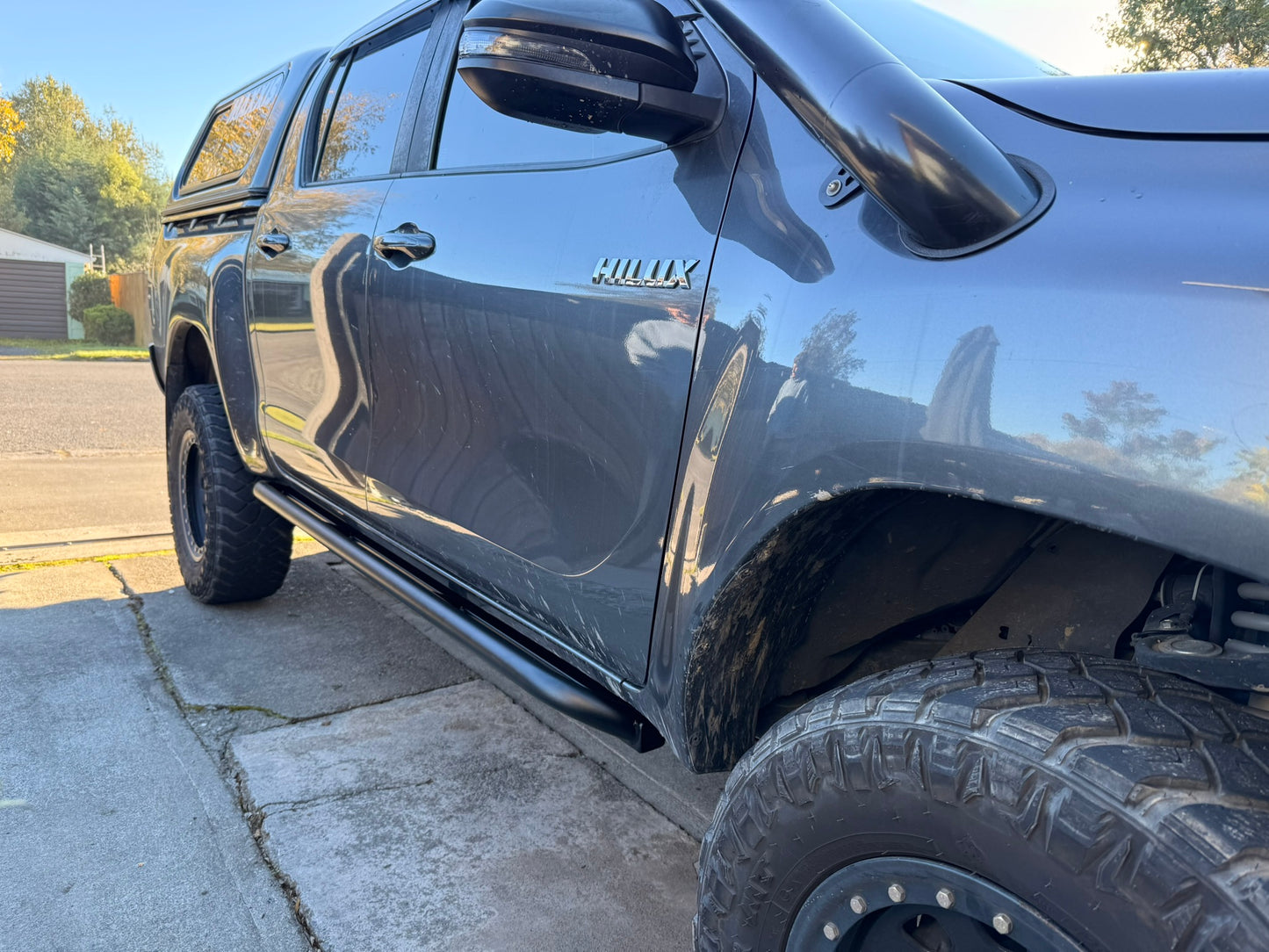 Toyota Hilux N80 Angled Rock Sliders