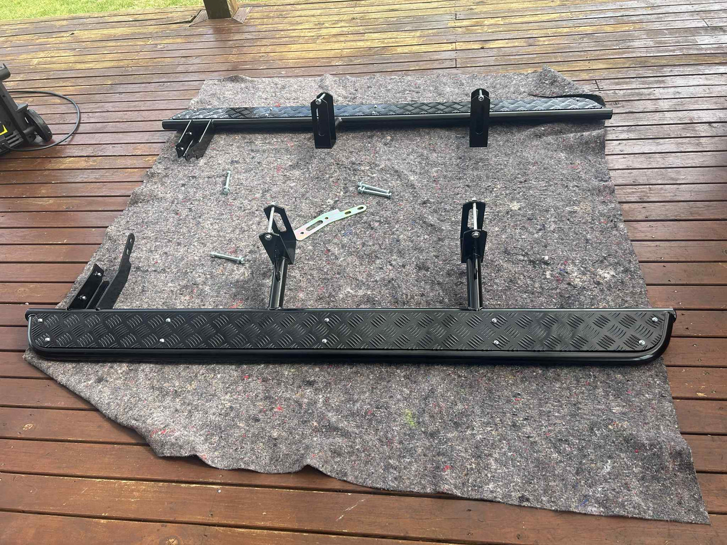Toyota Hilux N80 Checker plate Rock Sliders